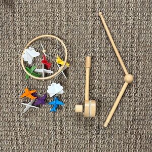 Sorrel + Fern Vibrant Wood & felt Mobile